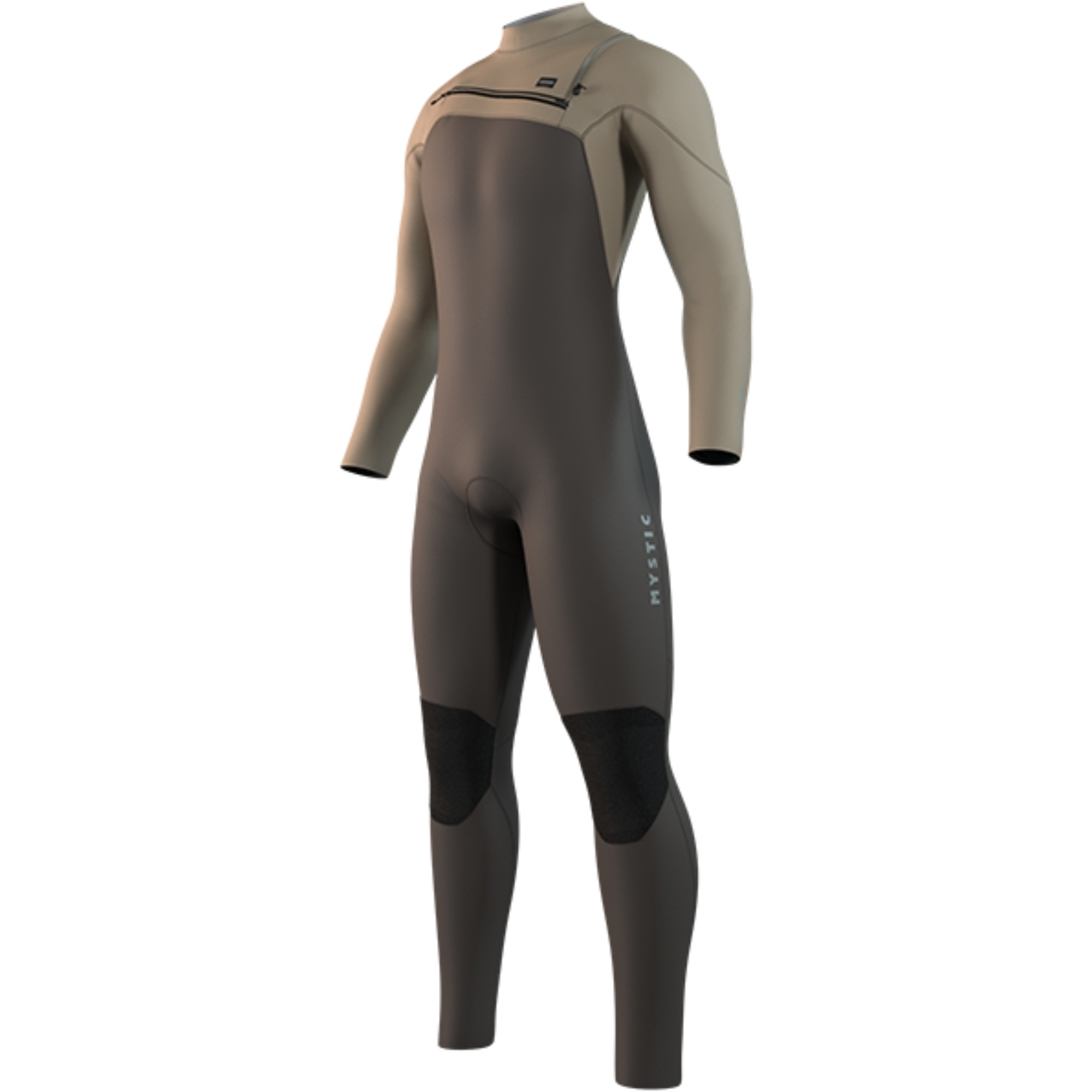 2026 Mystic Mens Motion 5/3mm Chest Zip Wetsuit 35000.250006 - Truffle